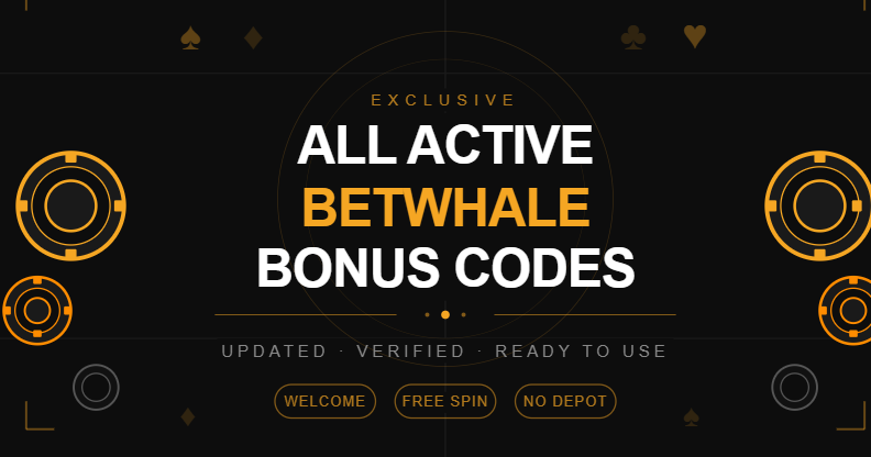 All active BetWhale bonus codes – Updated