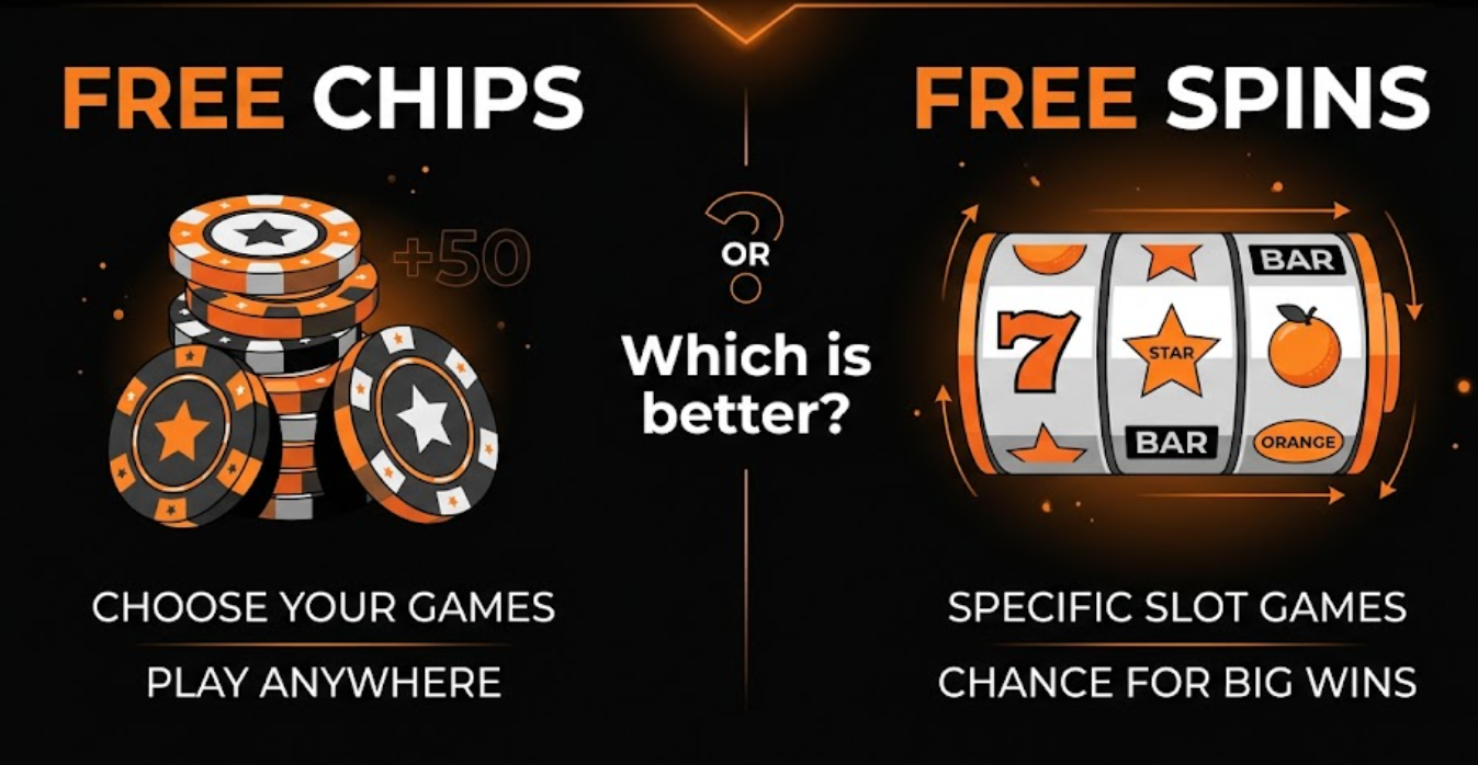 Free spins vs. free chip