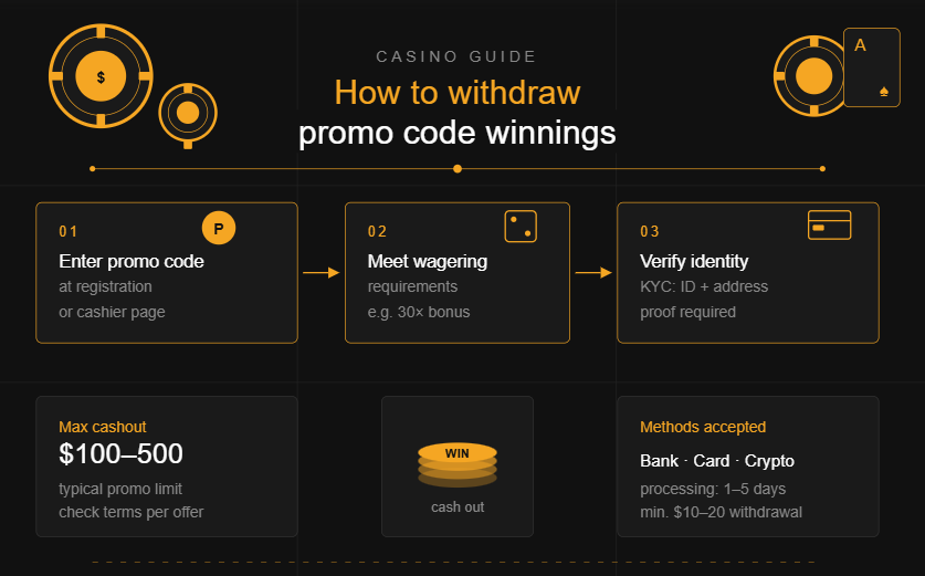 How to withdraw promo code winnings